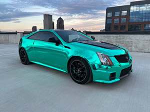 Teal 2011 Cadillac CTS-V Coupe