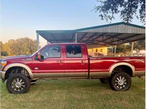 2014 Ford F-250 with Red Exterior