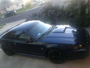 Blue 2002 Ford Mustang
