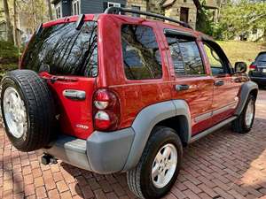 Red 2005 Jeep Liberty