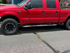 2002 Ford F-250 Super Duty with Red Exterior