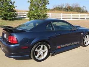 Blue 2001 Ford Mustang