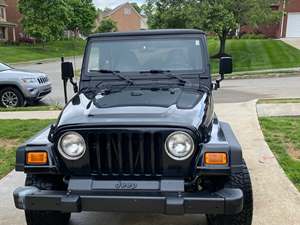 Black 1997 Jeep Wrangler