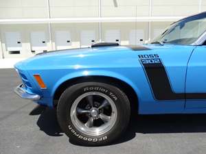 Blue 1970 Ford Mustang