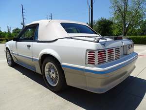 1988 Ford Mustang with White Exterior