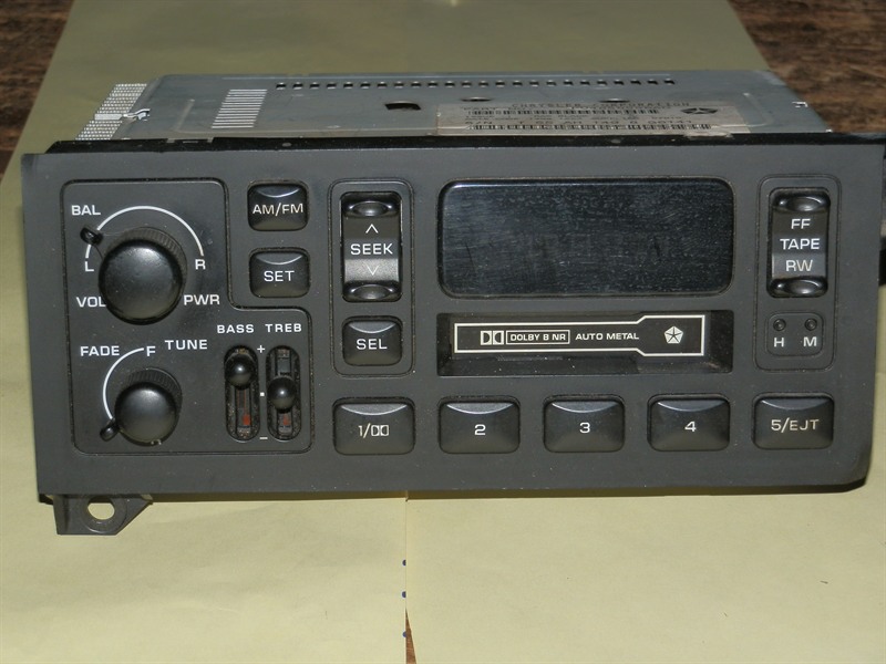 Auto Parts - Factory Dodge AM/FM stereo with cassette