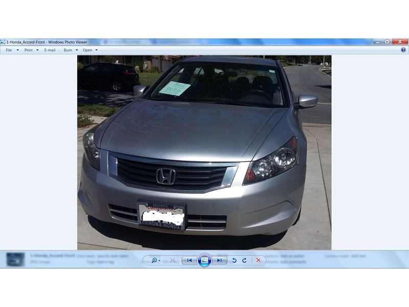 2009 Honda Accord for sale by owner in RANCHO CUCAMONGA