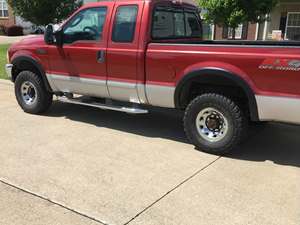 Red 2003 Ford F-250 Super Duty