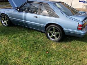 Blue 1986 Ford Mustang SVT Cobra