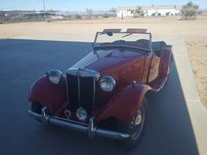 Red 1951 MG TD