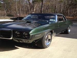 Green 1969 Pontiac Firebird