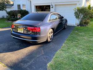 Blue 2013 Audi A8