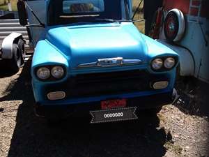 Blue 1958 Chevrolet Apache