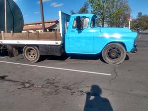 Blue 1958 Chevrolet apache