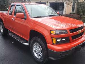 Orange 2012 Chevrolet Colorado extended cab 