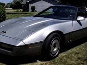 Silver 1986 Chevrolet Corvette