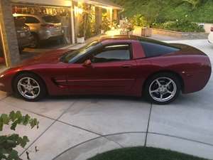 2001 Chevrolet Corvette with Red Exterior