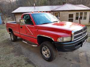 Red 1996 Dodge Ram 1500