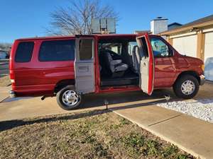 Red 1998 Ford Econoline Wagon