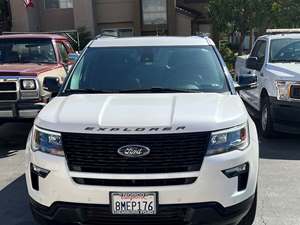 2019 Ford Explorer Sport with White Exterior