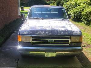 Blue 1991 Ford F-150 Supercrew