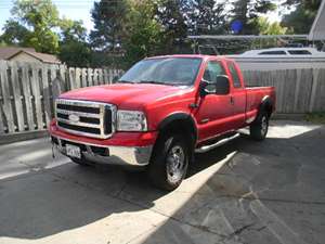 Red 2005 Ford F-250 Super Duty