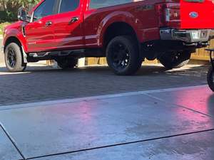 2017 Ford F-250 Super Duty with Red Exterior