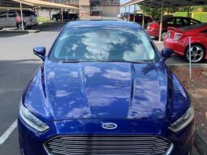 Blue 2013 Ford Fusion Hybrid