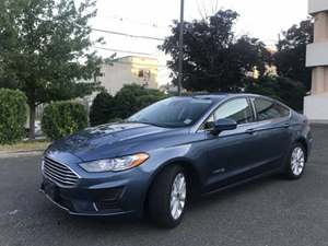 Blue 2019 Ford Fusion Hybrid