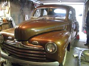 Brown 1946 Ford Mustang