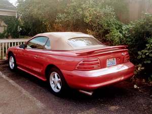 Red 1994 Ford Mustang
