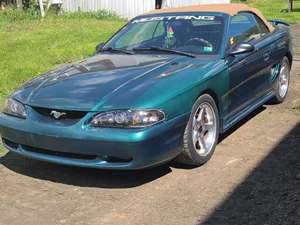 Green 1998 Ford Mustang