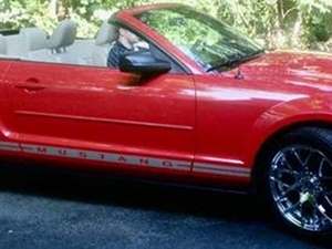 2005 Ford Mustang with Red Exterior