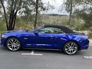 Blue 2015 Ford Mustang GT Convertible