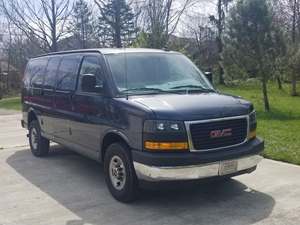 Blue 2019 GMC Savana 3500