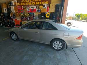 2002 Honda Civic Coupe with Gold Exterior