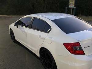 White 2012 Honda Civic lx