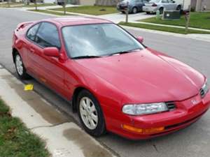 Red 1992 Honda Prelude