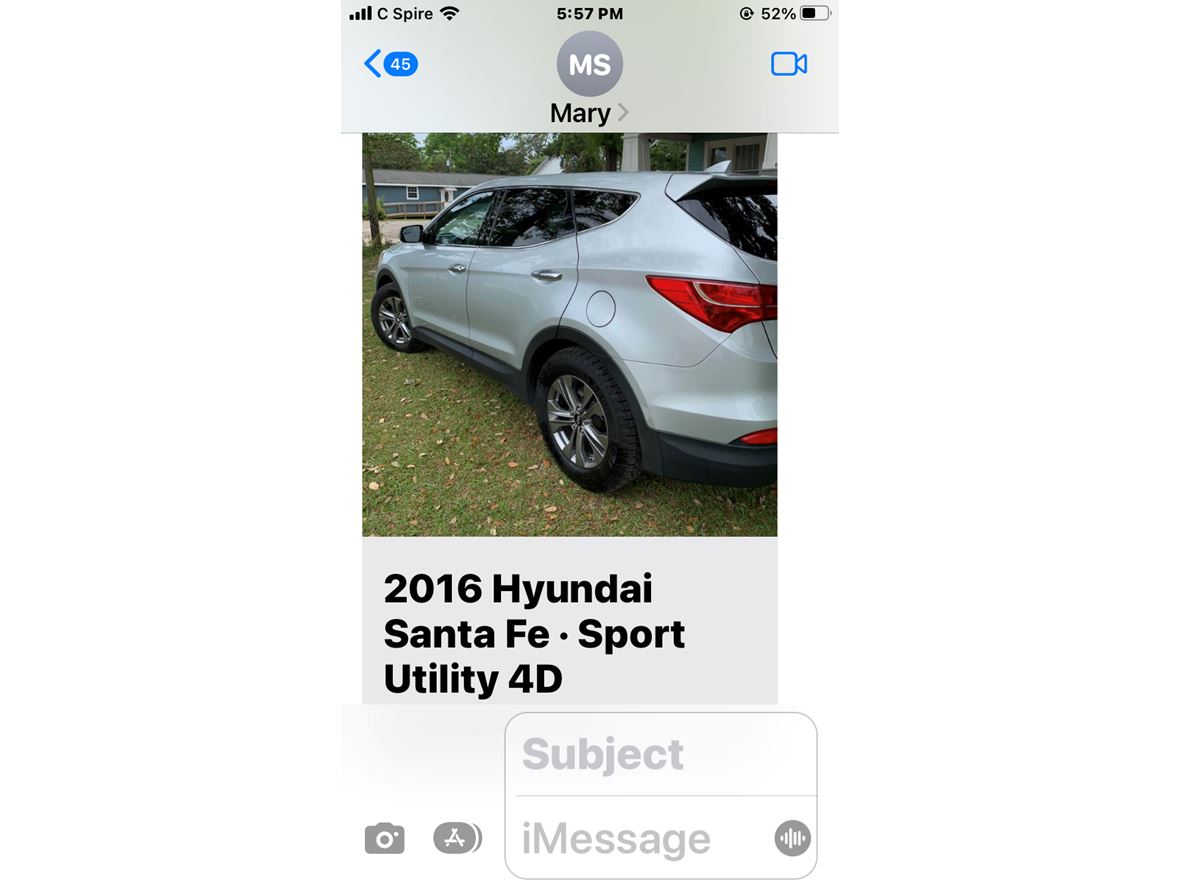 2016 Hyundai Santa Fe Sport for sale by owner in Gulfport