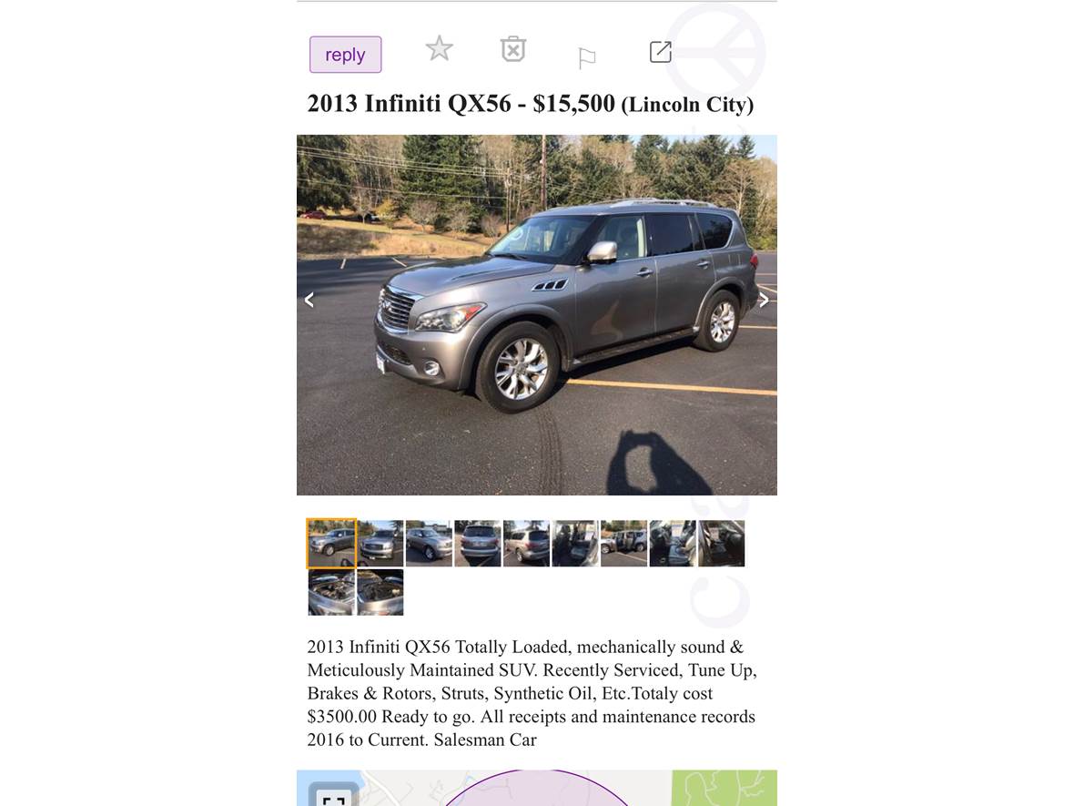 2013 Infiniti QX56 for sale by owner in Neskowin