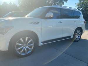 2014 Infiniti QX80 with White Exterior