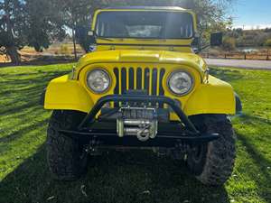 Yellow 1978 Jeep CJ-7