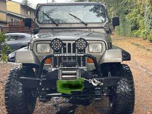 Green 1991 Jeep Wrangler