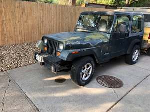 Green 1994 Jeep Wrangler