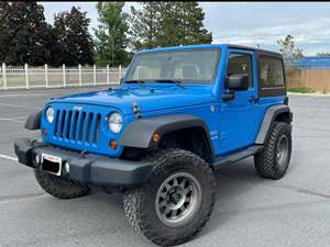 Blue 2012 Jeep Wrangler