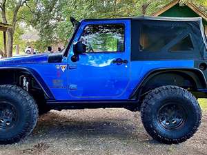 Blue 2015 Jeep Wrangler