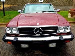 Red 1981 Mercedes-Benz 380