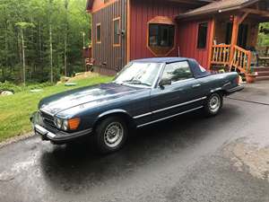 Blue 1982 Mercedes-Benz 380Sl