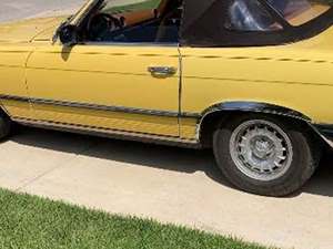 Yellow 1979 Mercedes-Benz 450 sl