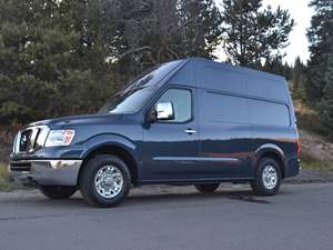 Black 2015 Nissan NV 3500 High Roof SL 5.6L V8